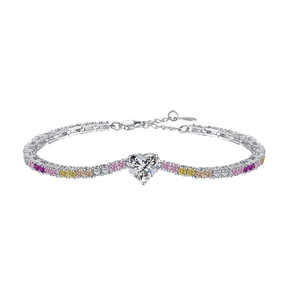 [Luxery Jewelry]Delicate Romantic Heart Shape Lover Bracelet