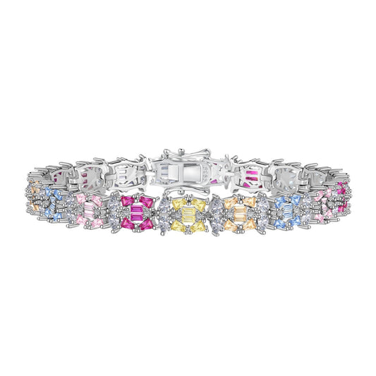 [Luxery Jewelry]Delicate Colorful Multi Cut Party Bracelet