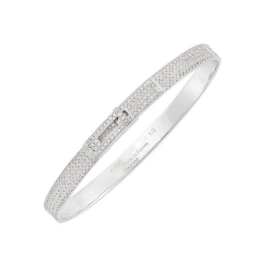 [⭐Luxery]HM KELLY BRACELET IN SILVER AND FULL PAVE DIAMOND