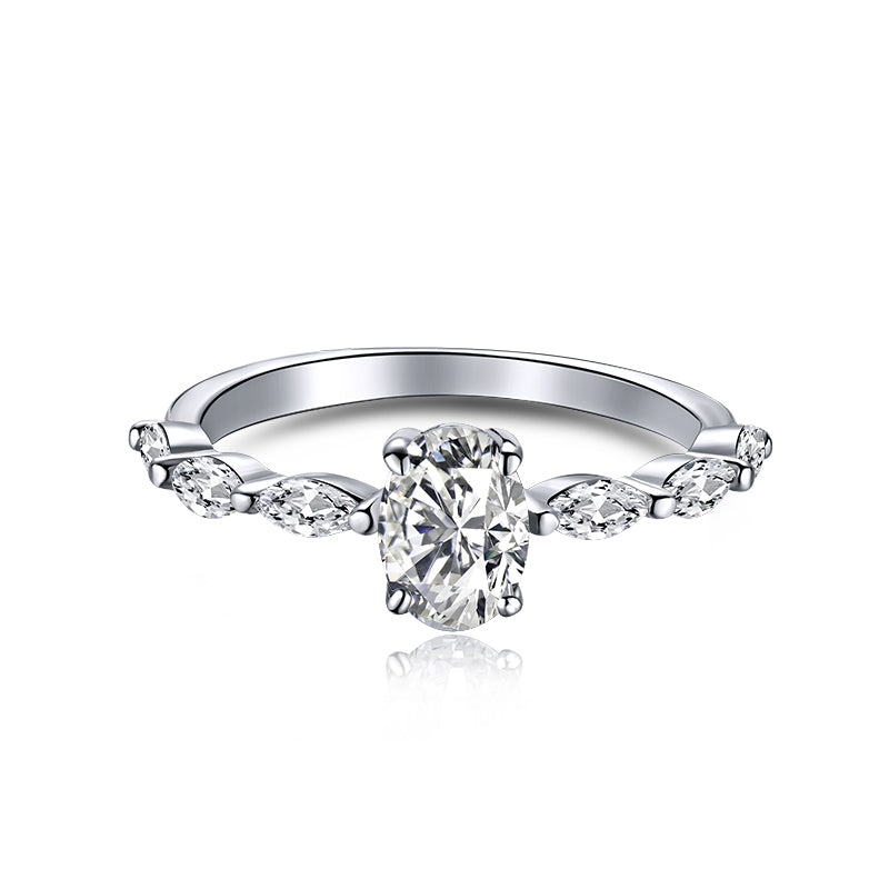[Luxery Jewelry]0.75 Carat Luxurious Vibrant Elongated Cushion Cut Daily Ring