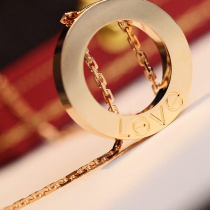 [⭐Luxery]LOVE NECKLACE ADJUSTABLE ROSE GOLD