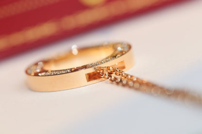 [⭐Luxery]LOVE NECKLACE ADJUSTABLE ROSE GOLD