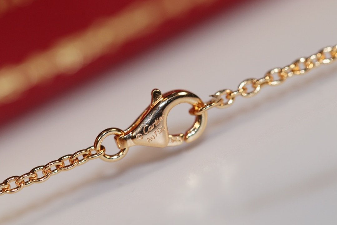 [⭐Luxery]LOVE NECKLACE PINK GOLD AND SILVER