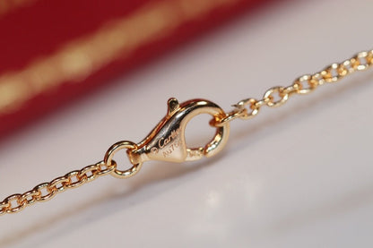 [⭐Luxery]LOVE NECKLACE PINK GOLD AND SILVER
