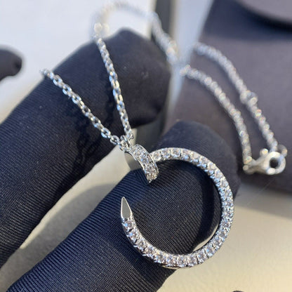 [⭐Luxery]JUSTE NECKLACE SILVER DIAMONDS
