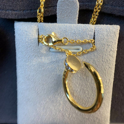 [⭐Luxery]JUSTE NECKLACE GOLD DIAMONDS