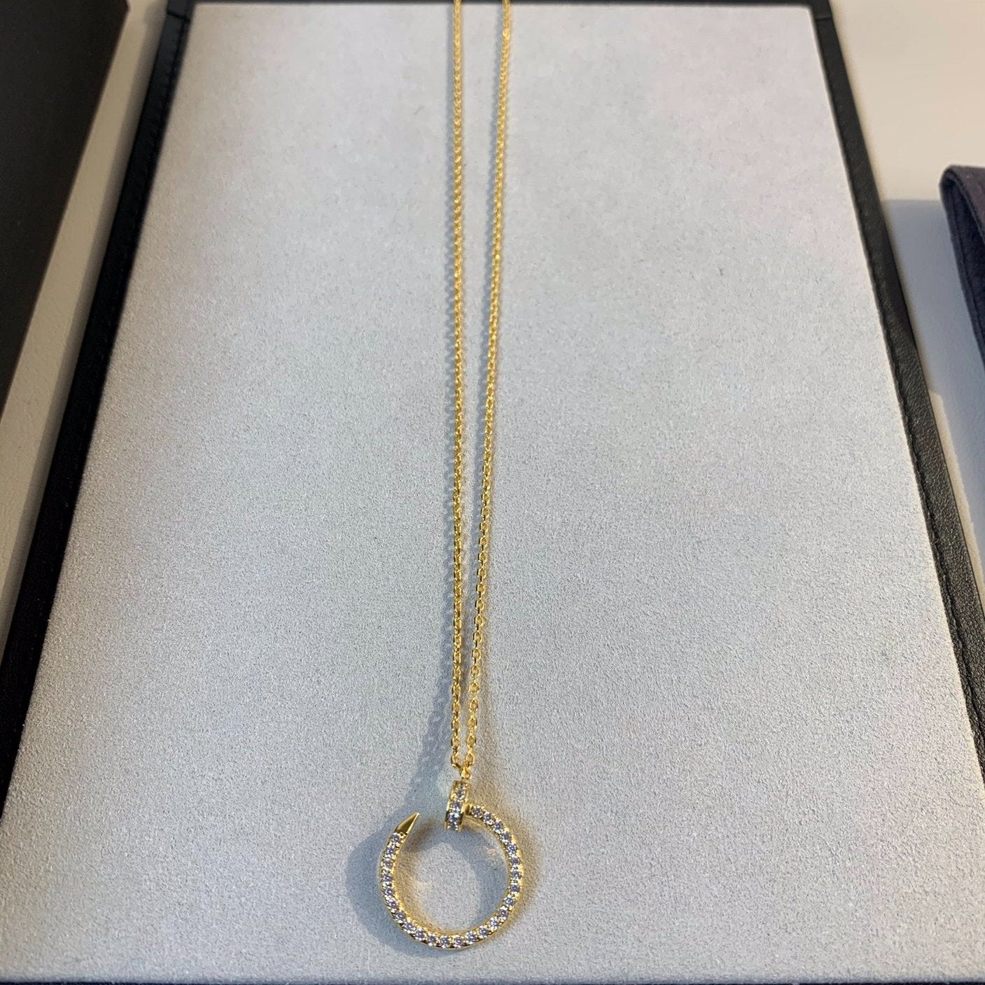 [⭐Luxery]JUSTE NECKLACE GOLD DIAMONDS
