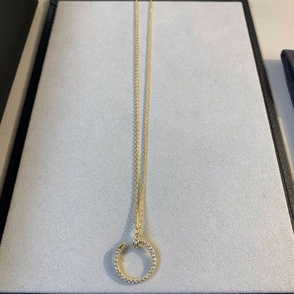 [⭐Luxery]JUSTE NECKLACE GOLD DIAMONDS