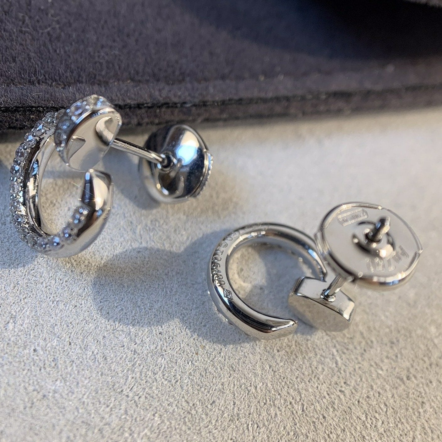 [⭐Luxery]JUSTE EARRINGS SILVER DIAMONDS
