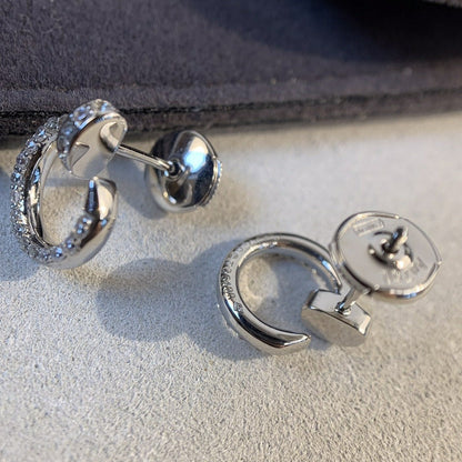 [⭐Luxery]JUSTE EARRINGS SILVER DIAMONDS
