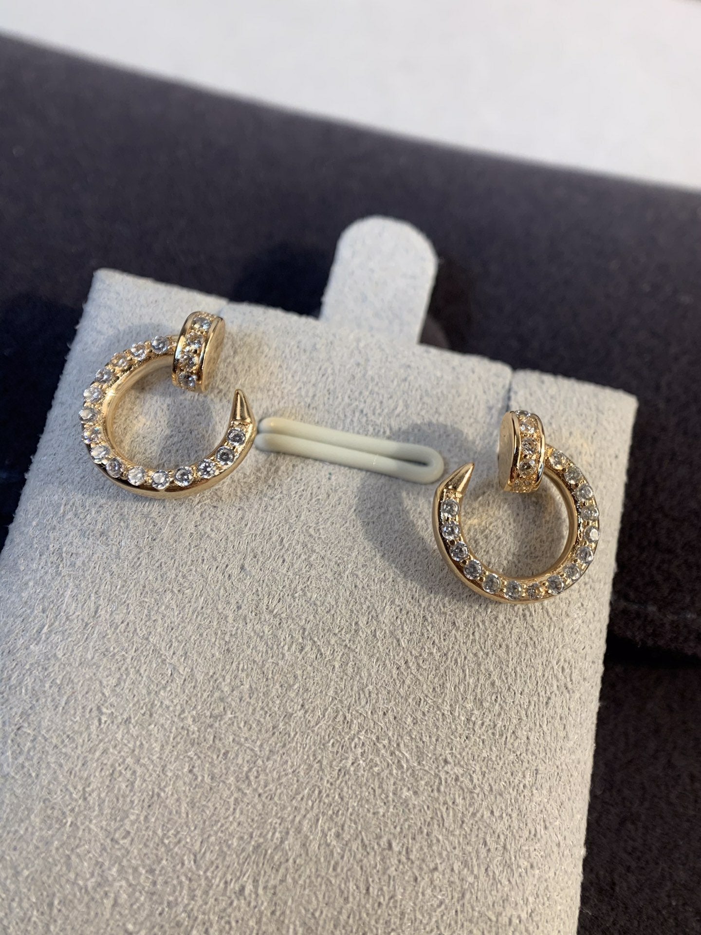 [⭐Luxery]JUSTE EARRINGS GOLD DIAMONDS