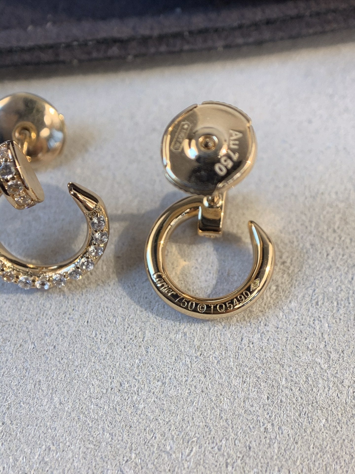 [⭐Luxery]JUSTE EARRINGS GOLD DIAMONDS