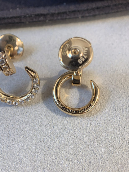 [⭐Luxery]JUSTE EARRINGS GOLD DIAMONDS