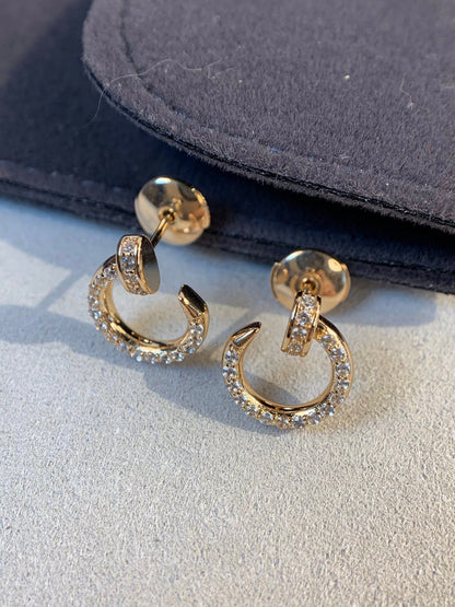 [⭐Luxery]JUSTE EARRINGS GOLD DIAMONDS