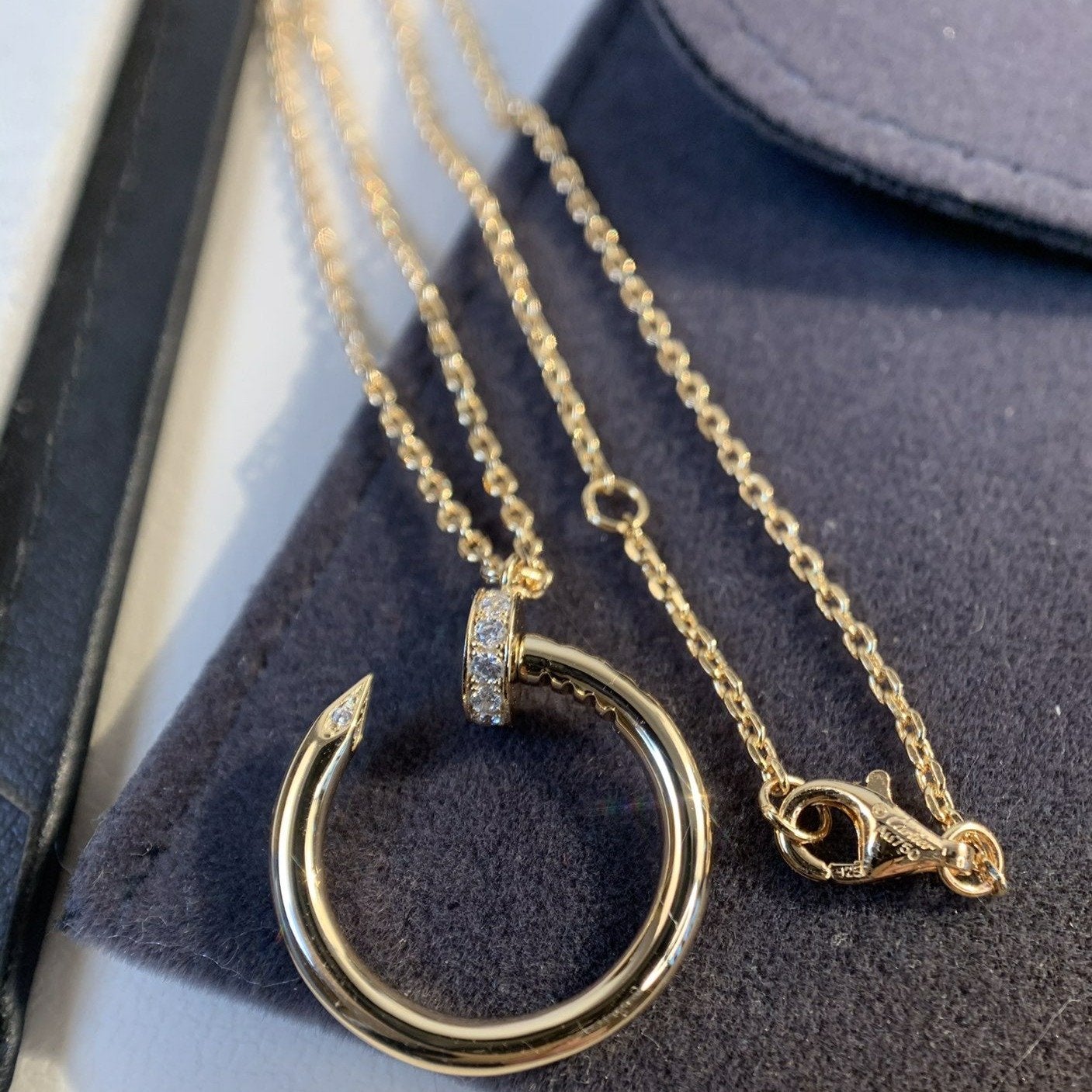 [⭐Luxery]JUSTE NECKLACE PINK GOLD