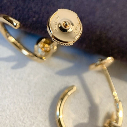 [⭐Luxery]JUSTE EARRINGS PINK GOLD