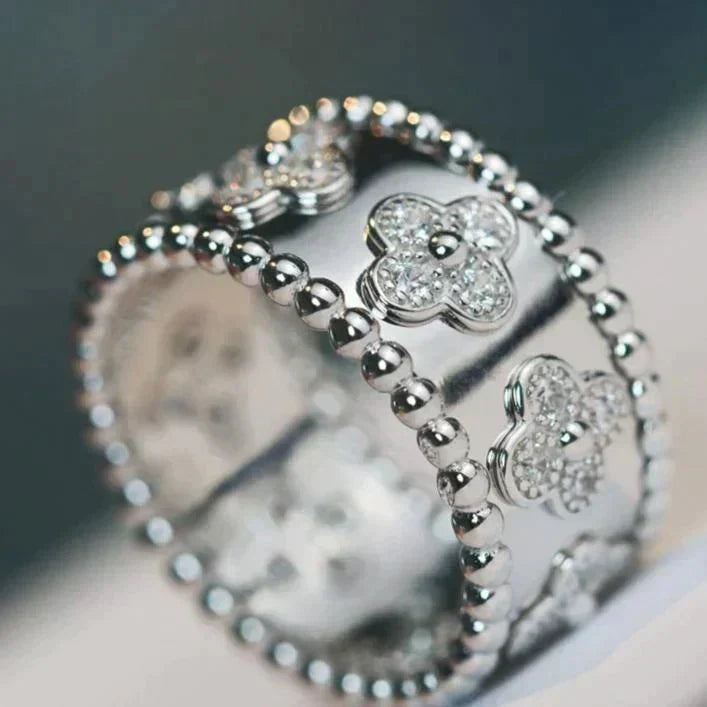 [⭐Luxery]CLOVER KALEIDOSCOPE RING 10MM