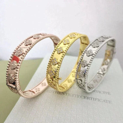 [⭐Luxery]CLOVER BRACELET 8MM DIAMONDS