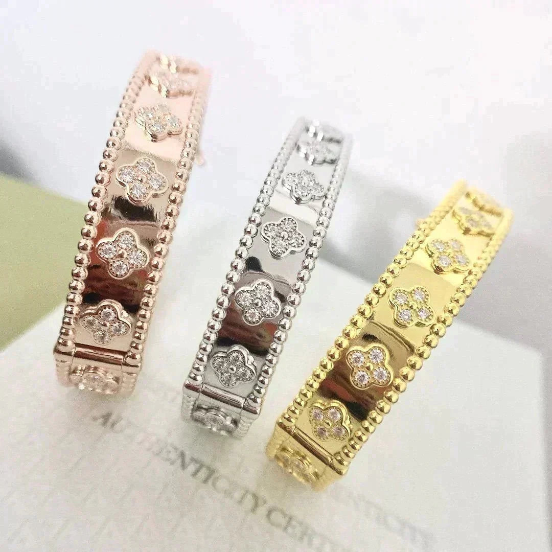 [⭐Luxery]CLOVER BRACELET 8MM DIAMONDS