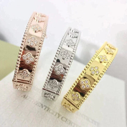 [⭐Luxery]CLOVER BRACELET 8MM DIAMONDS