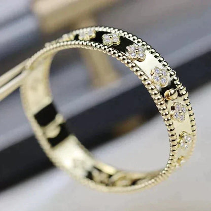 [⭐Luxery]CLOVER BRACELET 8MM DIAMONDS