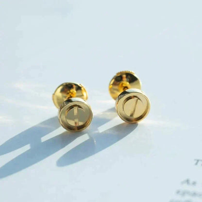 [⭐Luxery]LOVE EARRINGS GOLD 10MM