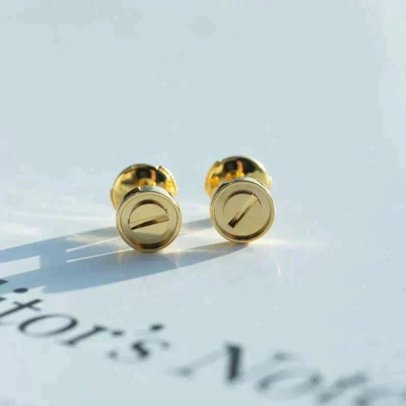 [⭐Luxery]LOVE EARRINGS GOLD 10MM