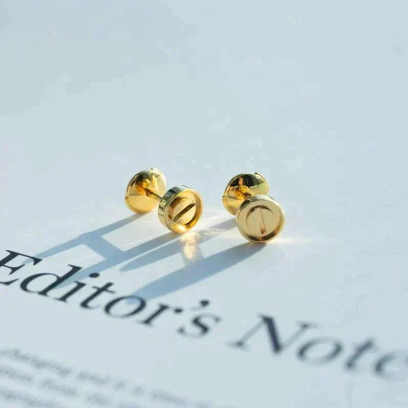 [⭐Luxery]LOVE EARRINGS GOLD 10MM
