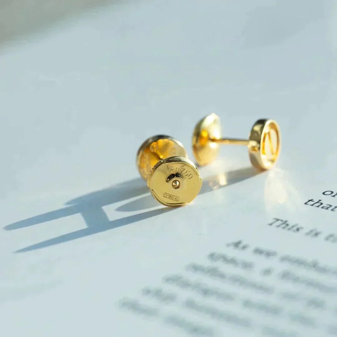 [⭐Luxery]LOVE EARRINGS GOLD 10MM
