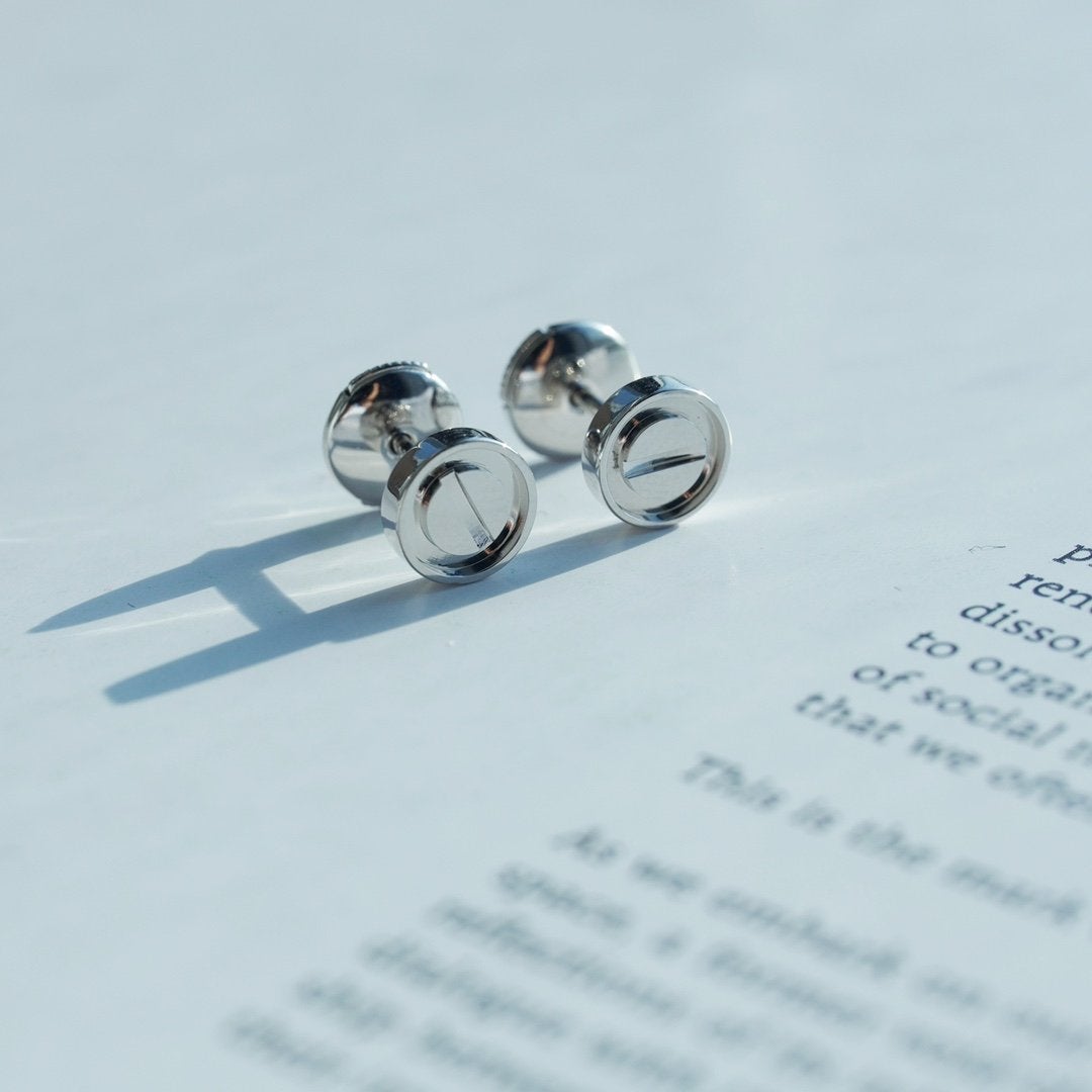 [⭐Luxery]LOVE EARRINGS SILVER 10MM
