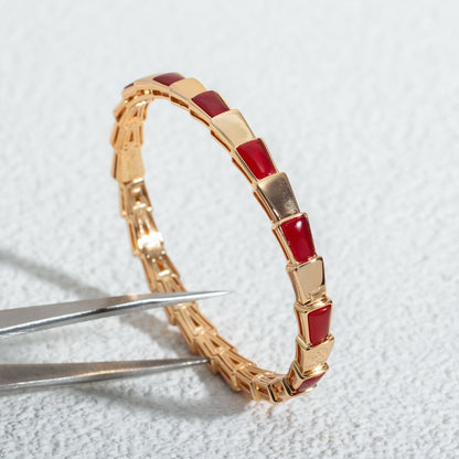 [⭐Luxery]SERPENTI BRACELET PINK GOLD RUBELLITE
