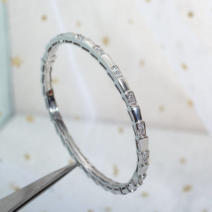 [⭐Luxery]SERPENTI BRACELET SILVER DIAMOND