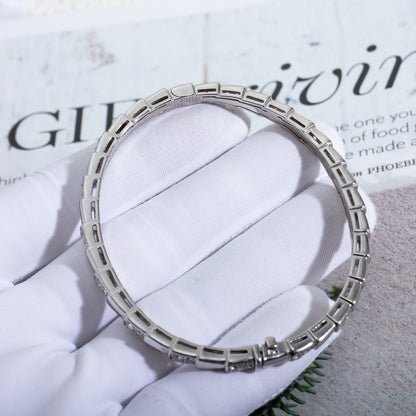 [⭐Luxery]SERPENTI BRACELET SILVER DIAMOND