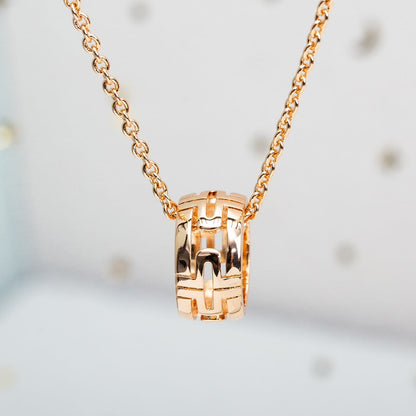 [⭐Luxery]PARENTESI NECKLACE PINK GOLD