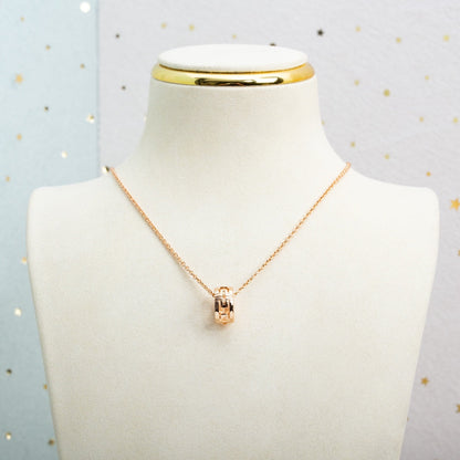 [⭐Luxery]PARENTESI NECKLACE PINK GOLD