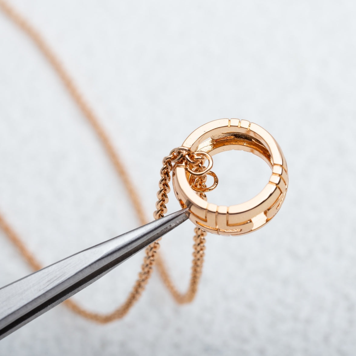 [⭐Luxery]PARENTESI NECKLACE PINK GOLD