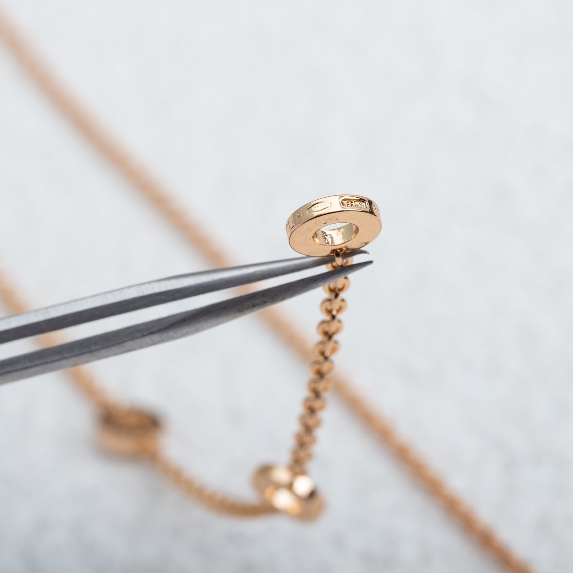 [⭐Luxery]PARENTESI NECKLACE PINK GOLD