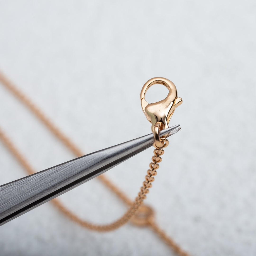 [⭐Luxery]PARENTESI NECKLACE PINK GOLD
