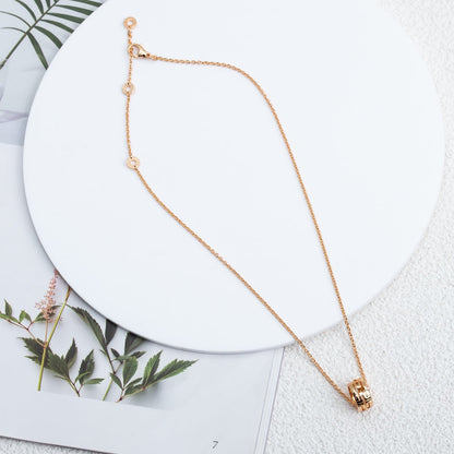 [⭐Luxery]PARENTESI NECKLACE PINK GOLD