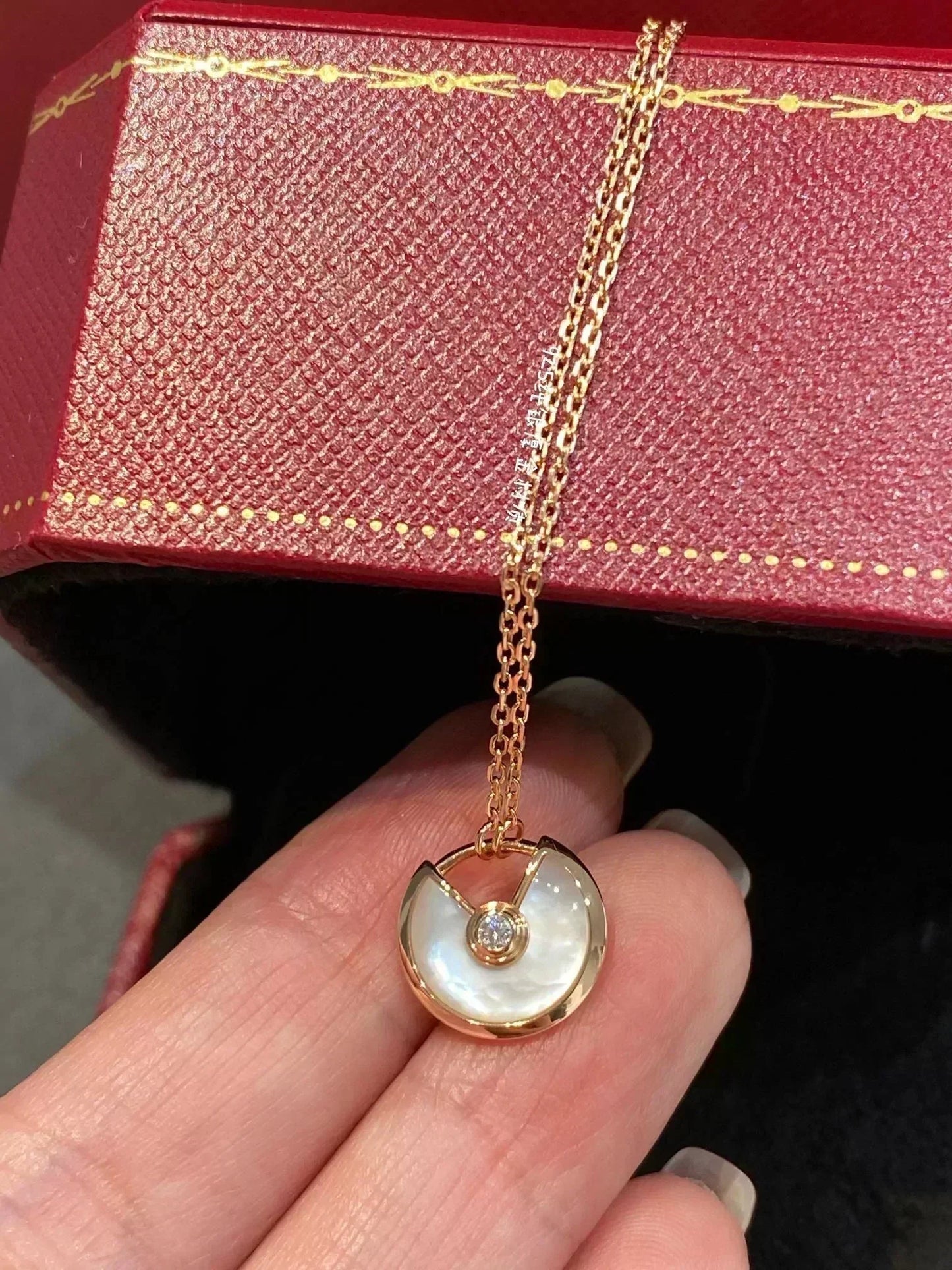 [⭐Luxery]AMULETTE ROSE GOLD MOP NECKLACE