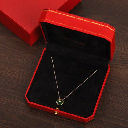 [⭐Luxery]AMULETTE GOLD MALACHITE NECKLACE