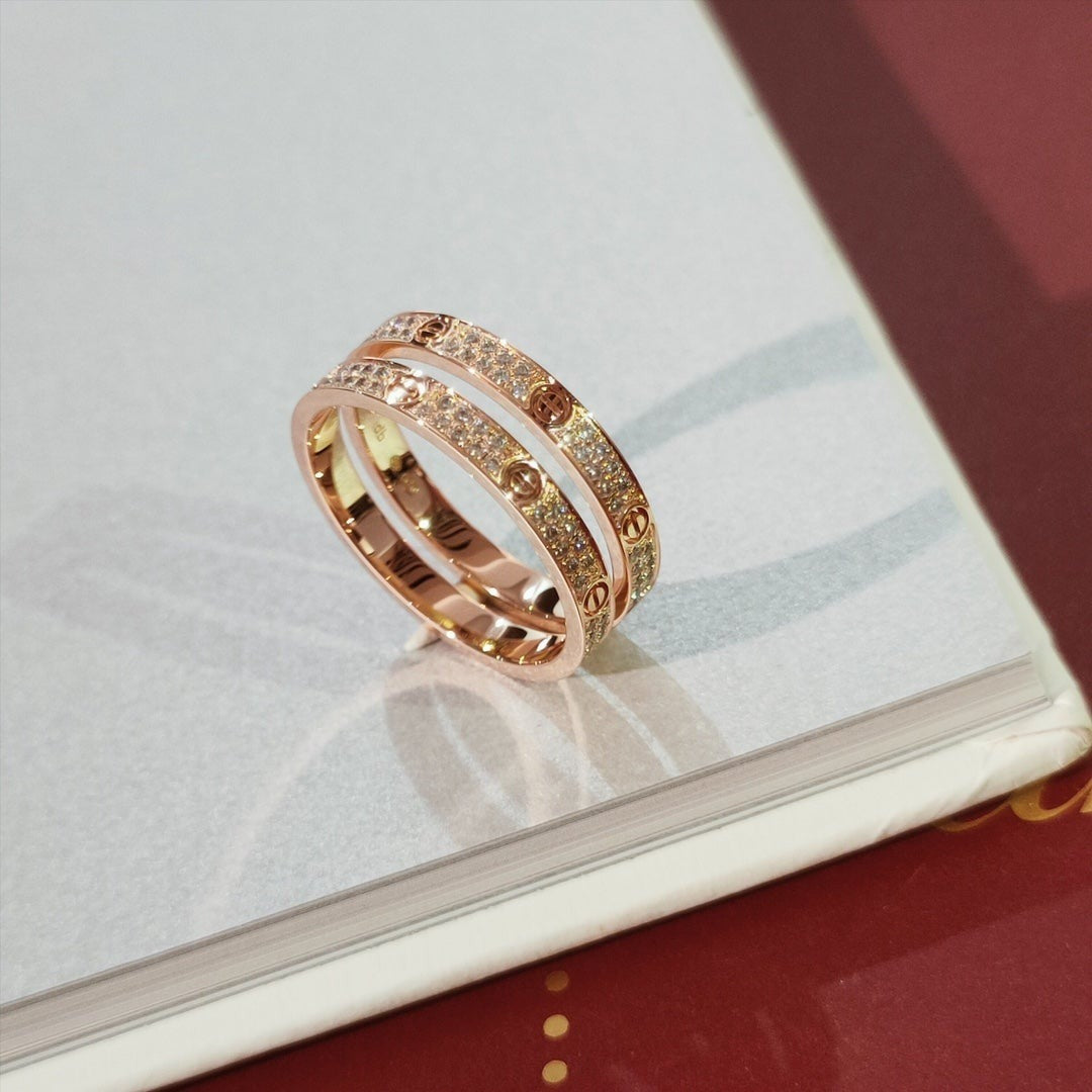 [⭐Luxery]LOVE RING 2.65MM DIAMOND