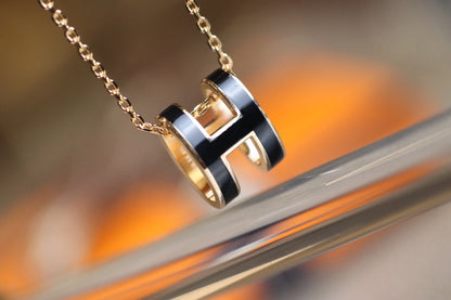 [⭐Luxery]POP H PEDANT PINK GOLD