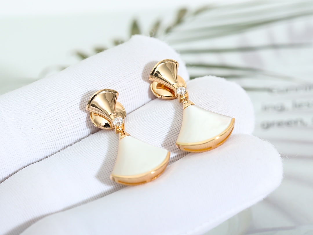 [⭐Luxery]DREAM MOP PINK GOLD EARRINGS