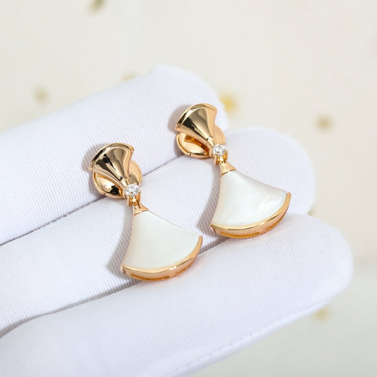 [⭐Luxery]DREAM MOP PINK GOLD EARRINGS