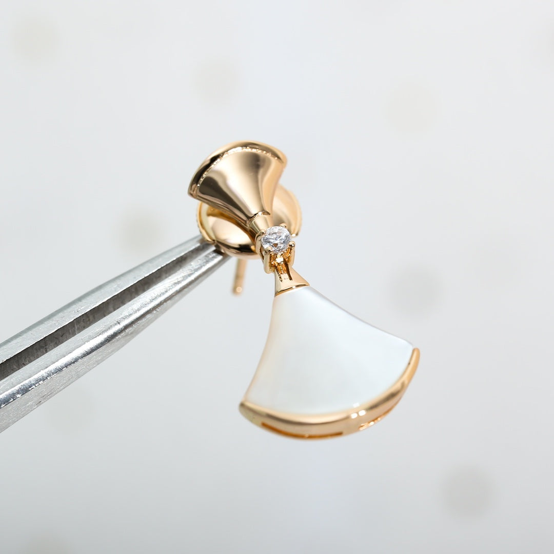 [⭐Luxery]DREAM MOP PINK GOLD EARRINGS
