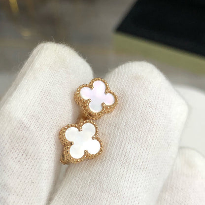 [⭐Luxery]CLOVER MINI GOLD EARRINGS