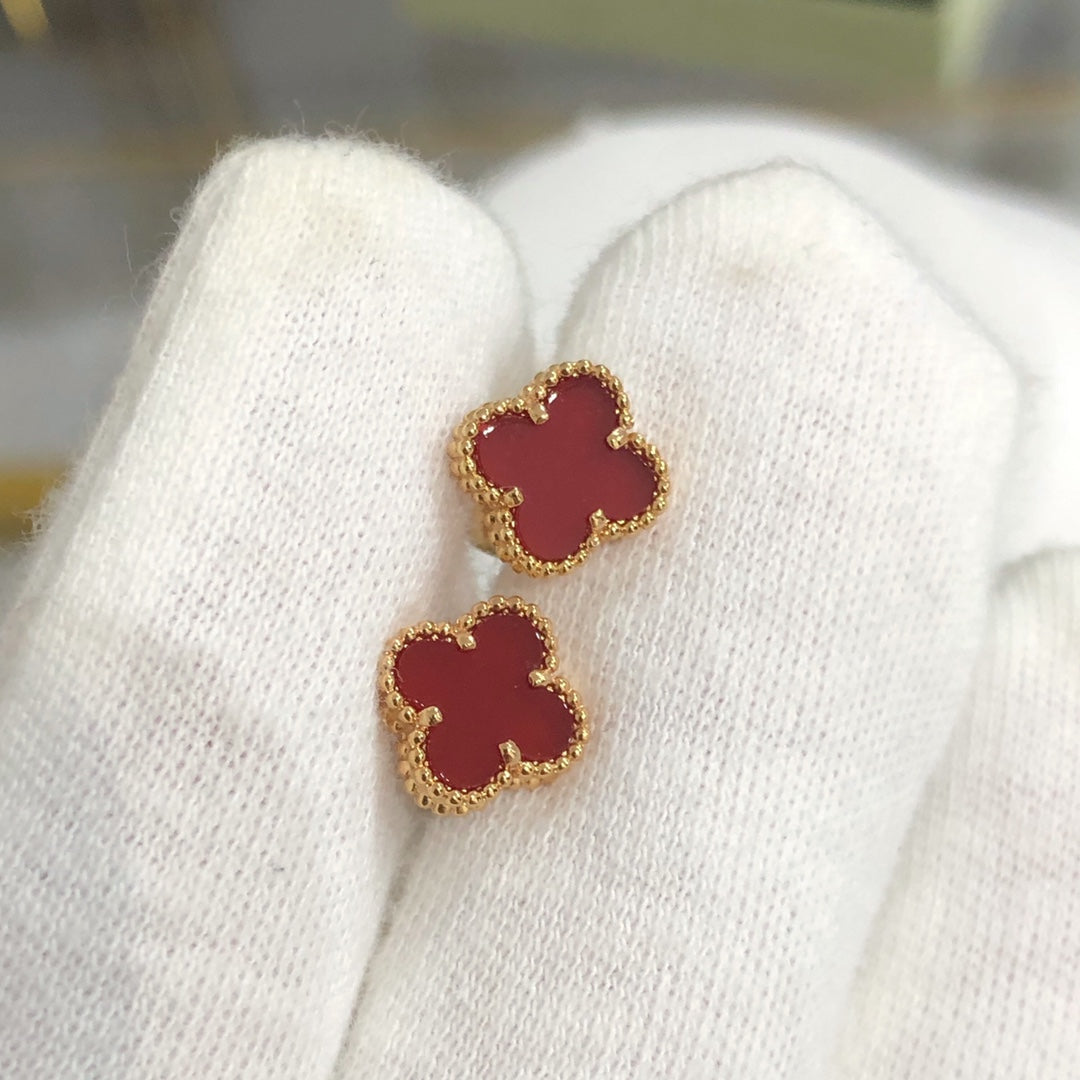 [⭐Luxery]CLOVER MINI GOLD EARRINGS