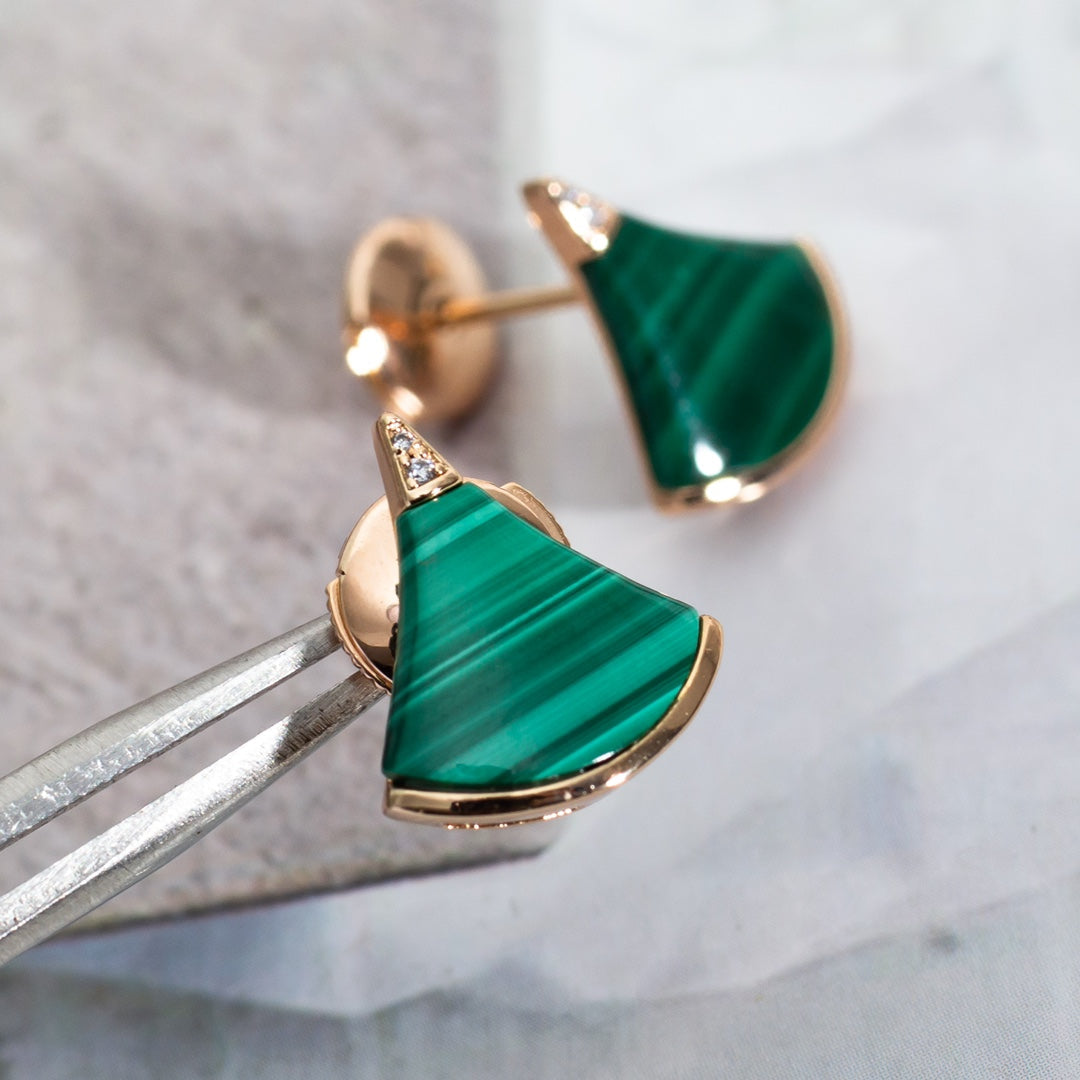 [⭐Luxery]DIVAS DREAM EARRINGS PINK GOLD