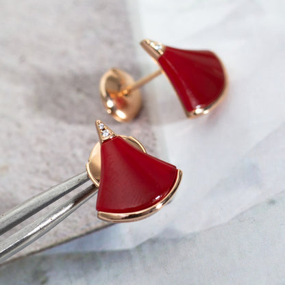 [⭐Luxery]DIVAS DREAM EARRINGS PINK GOLD